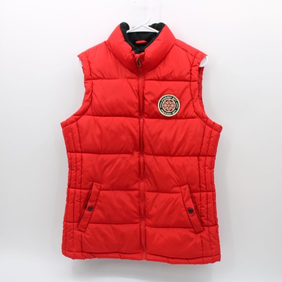 Madden Girl Jackets & Blazers - Madden Girl Red Puffer Vest Size Large
